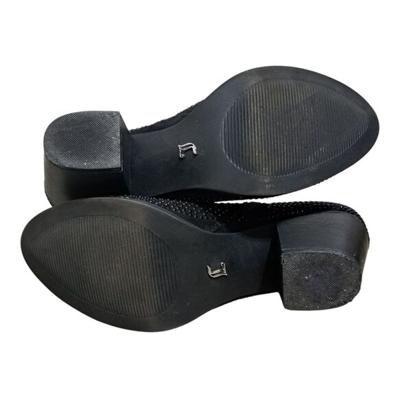 Juicy Couture Shimmer Rhinestones Whimsygoth Chunky Heel Ankle Boots Size 8.5 - Picture 7 of 15